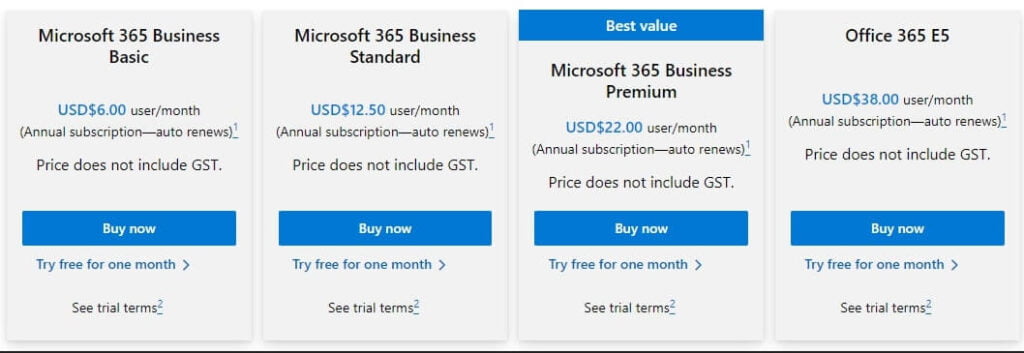 Bytefora: Microsoft 365 and office prices