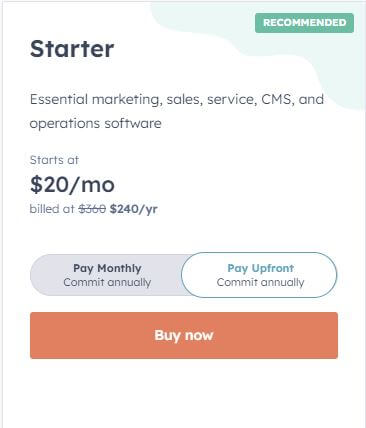 Bytefora: HubSpot starter plan